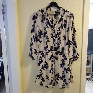 Aritzia patterned silk dress
